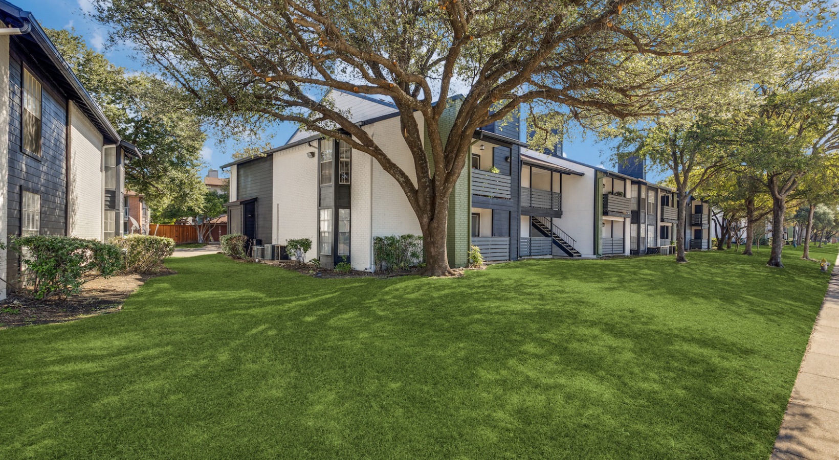 the green grass and trees at The Richmond